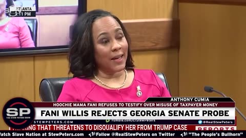 Hoochie Mama Fani Refuses To Testify: Fani Willis Rejects Georgia Senate Probe