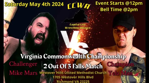 Yela Man Will Defend The VA Commonwealth Championship Against Mike Mars 5/4/24