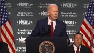 "Four More Years... Pause" - Bumbling Biden Humiliates Himself Again While Reading Teleprompter