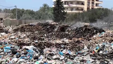 Waste is piling up in Gaza, bringing misery and hazards