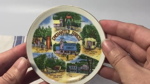 Vintage Enchanted Forest of the Adirondacks Souvenir Mini Teacup and Saucer
