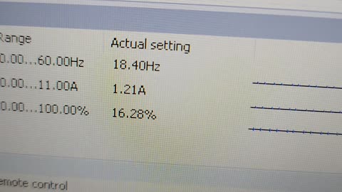 VFD PID, partial setup demo