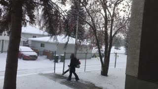 Snow removal in Edmonton, Alberta