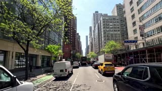 4K Driving from New York City NYC Queens to MiD-Town East Side of Manhattan & Back ASMR FF