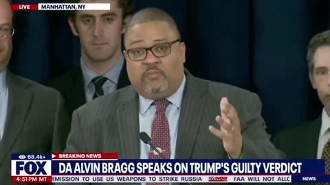 Alvin Bragg: "The only voice that matters is the voice of the jury, and the jury has spoken"