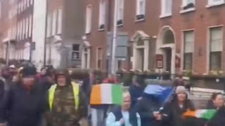 Huge crowds in Dublin as concerned Irish citizens protest unvetted migrants