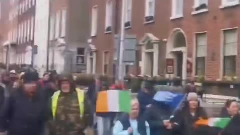 Huge crowds in Dublin as concerned Irish citizens protest unvetted migrants