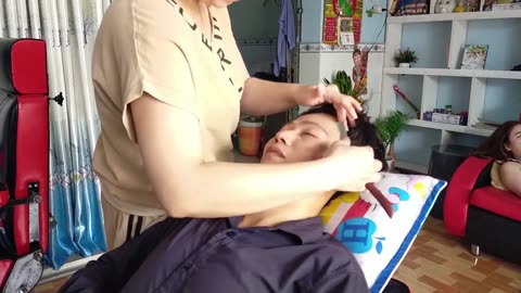 Vietnam Facial Relaxation | Shave face, peeling acne mask, earwax removal, massage head