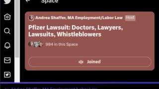 ANDREA SCHAFFER, MA EMPLOYMENT / LABOR LAW. 1/29 PFIZER / VACCINES / DOCTORS / LAWYERS / MANDATES 2