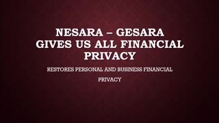 Understanding NESARA and GESARA for NOVICES