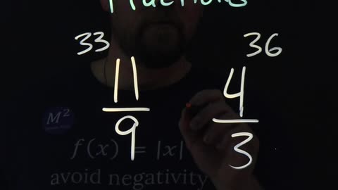 Compare Fractions the Easy Way! 11/9 or 4/3 | Minute Math Tricks Part 155 #shorts