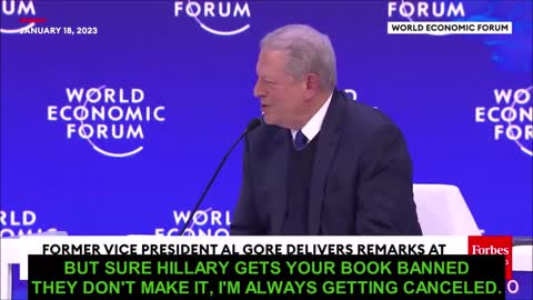 REVERSE SPEECH - Al Gore at DAVOS WEF