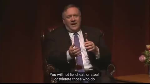 MIKE POMPEO: "I WAS THE CIA DIRECTOR - WE LIED, WE CHEATED, WE STOLE