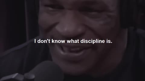 You don't have discipline you ain't nobody.