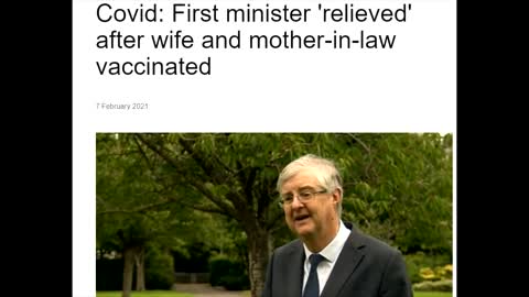 WALES FM MARK DRAKEFORD'S WIFE DIES SUDDENLY? SHES WAS JABBED ( BBC )