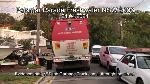 Video Evidence NO.1: Palomar Parade - The Garbage Truck can fit to drive through the street 24.04.2024