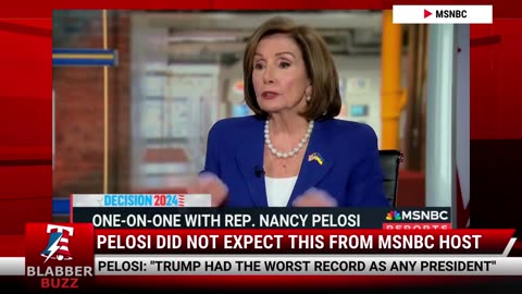 Pelosi Did Not Expect This From MSNBC Host