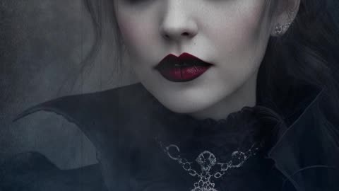 Gothic Girl | Gothic Woman | Gothic Vampire | Vampire Goth | Victorian Gothic | AI Art #vampiregoth