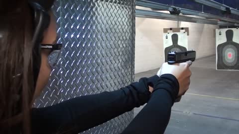 My wife shoots a handgun for the first time ever