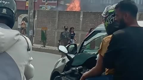 Fire in Kathmandu