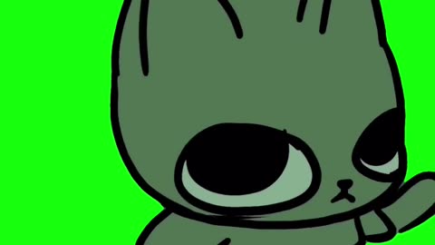 Rave Cat | Green Screen