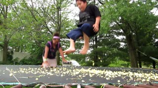 Popcorn On The Trampoline