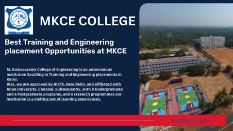 Best Training and Engineering placement Opportunities at MKCE