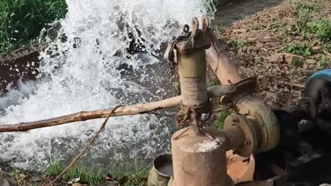 Water pump machine starting video