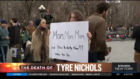 New Yorkers gather in Washington Square Park for Tyre Nichols rally