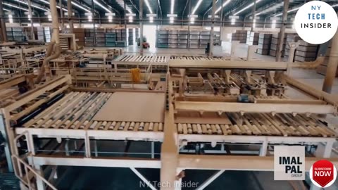 Extreme Amazing MDF Wood Manufacturing Process | Modern Wood Processing Factory