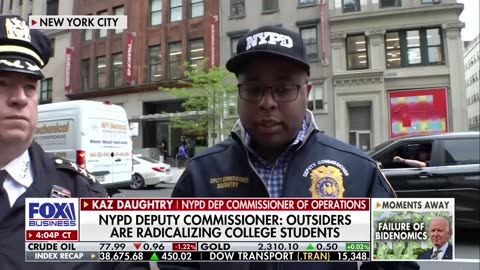 NYPD deputy commissioner warns 'somebody' is 'funding, radicalizing' college students.