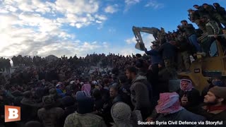 Crowd ERUPTS in Cheers as ENTIRE FAMILY Is Rescued from Rubble After Syria Earthquake