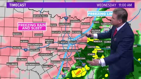 DFW weather: 'Thundersleet,' and ice increasing Monday evening, overnight