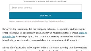 Disney+ is losing billions