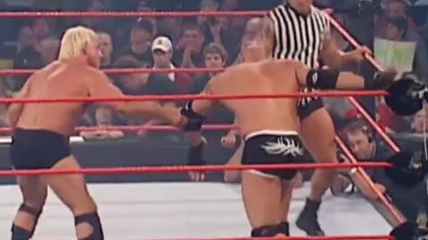 Goldberg vs Ric flare special Guest Randy orton Evolution!