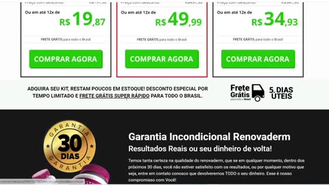 Renovaderm é o solução para melhorar a sua pele e salvar sua autoestima!