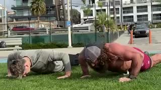 Push up contest