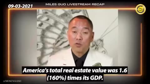 Bank or Trust Notes of China's Total Value of Real Estate Is 600% of Its GDP