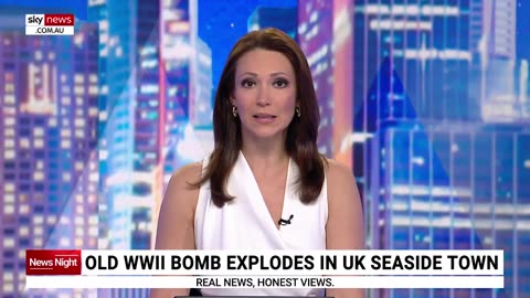 Old WWII bomb explodes unexpectedly in UK seaside town. #Bahrikbr