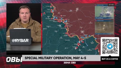 ❗️🇷🇺🇺🇦🎞 RYBAR HIGHLIGHTS OF THE RUSSIAN MILITARY OPERATION IN UKRAINE ON May 4-5, 2024