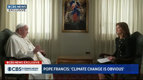 pop francis sitting histroic interview