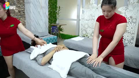 ASMR 💈 Double the pampering - Experience a relaxing massage with Two Dedicated Masseuses