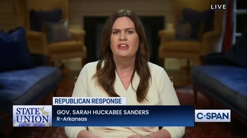 Sarah Huckabee Sanders State of the Union Repsonse 2023