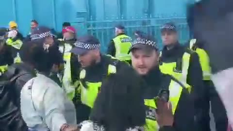 Pro Palestine protests at Tower Bridge