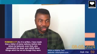 Ask Me 59: Faith is righteousness || DosimpleTV