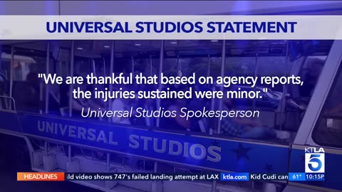 Family, including 11-year-old girl, hospitalized after Universal Studios tram crash