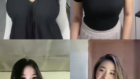 Beautiful Cute Women Dancing Asia