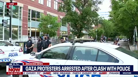 WATCH_ GWU Gaza war protest turns violent, officers hit, protestors pepper sprayed_ LiveNOW from FOX