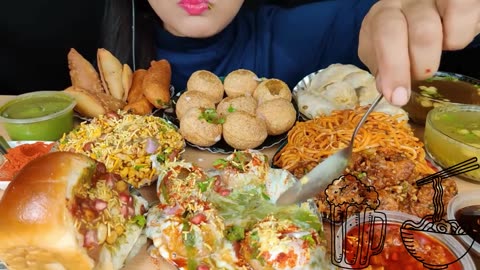 Discover Street Food Wonders Dahipuri, Panipuri, Chowmein, Chicken Momo, Dabeli, Samosa