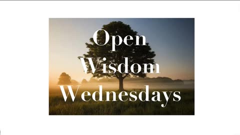 Back to Basics: Well-being -- Mar 27, 2024 Open Wisdom Wednesdays